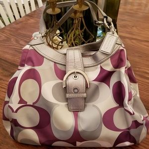 Coach Soho Signature Scarf Print Hobo